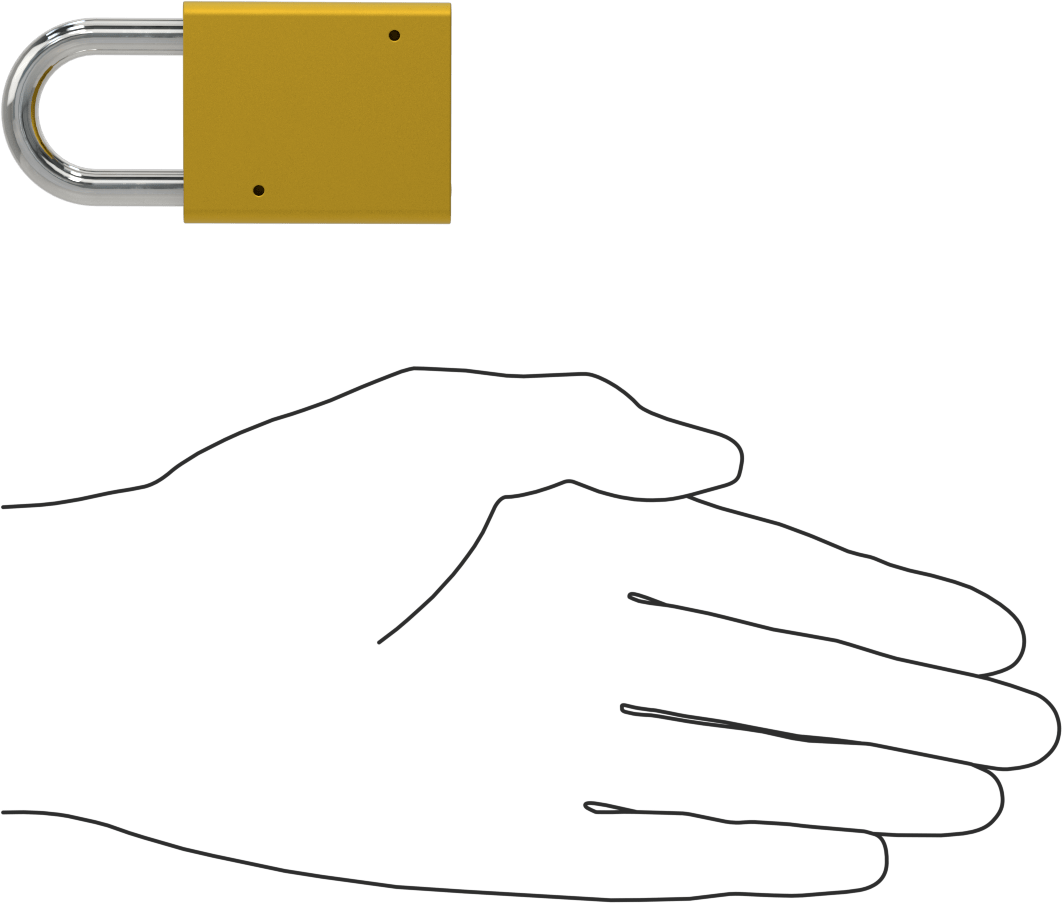 Masif Eloksallı Alüminyum Kilitli Asma Kilit, Aynı Anahtarlı, American Lock 1105, Altın Gövde