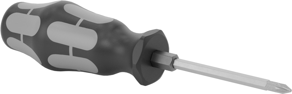 Yivli Uçlu Tornavida, 1 numaralı Pozidriv® uç, 7" Toplam Uzunluk — No. 1, Sürücü, Ultra Grip