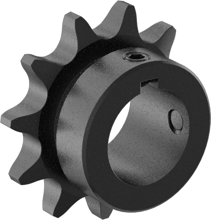 Çelik Tek Sıralı Dişli, ANSI 40 Makaralı Zincir ve 7/8" Mil Çapı için, 11 Diş