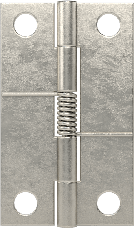 Yaylı Menteşe, Delikli, Kendinden Kapanan, 304 Paslanmaz Çelik, 1-1/4" x 3/8" Kapı Kanadı