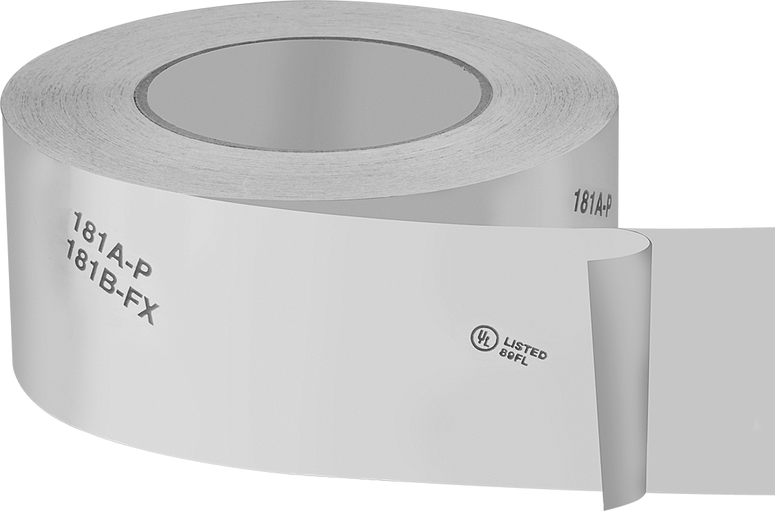 HVAC Bandı, UL 181A-Plı, UL 181B-Fx Baskılı, 2-1/2" Genişlik, 180 Fit Uzunluk