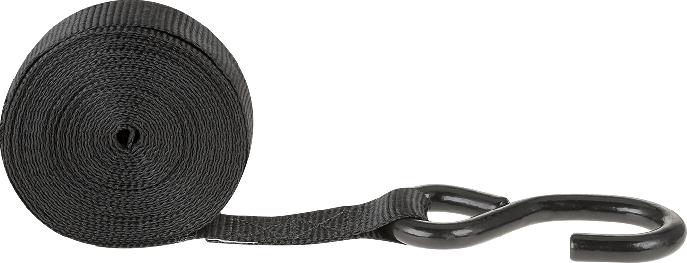 Kanca-Düz Uçlu Dokuma, S-Kanca ve Çinko Kaplı Çelik Uç Bağlantı Elemanlı, 1" x 5 Fit
