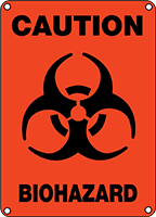 Resimli Tehlikeli Madde İşareti, (Dikkat-Biyolojik Tehlike), Alüminyum