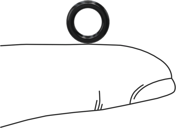 Kimyasallara Dayanıklı Viton® Floroelastomer O-Ring, Yüksek Basınç, 1/16 Kesirli Genişlik, Dash No. 010