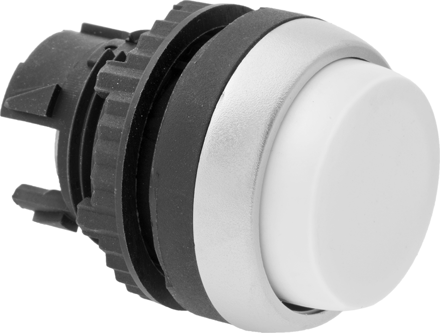22 mm Panele Monte Plastik Aktüatör, Aydınlatmalı Yuvarlak Çıkıntılı Basma Düğmesi — Aydınlatmalı, IK05, IP66, NEMA 3S, NEMA 4X, NEMA 13,…