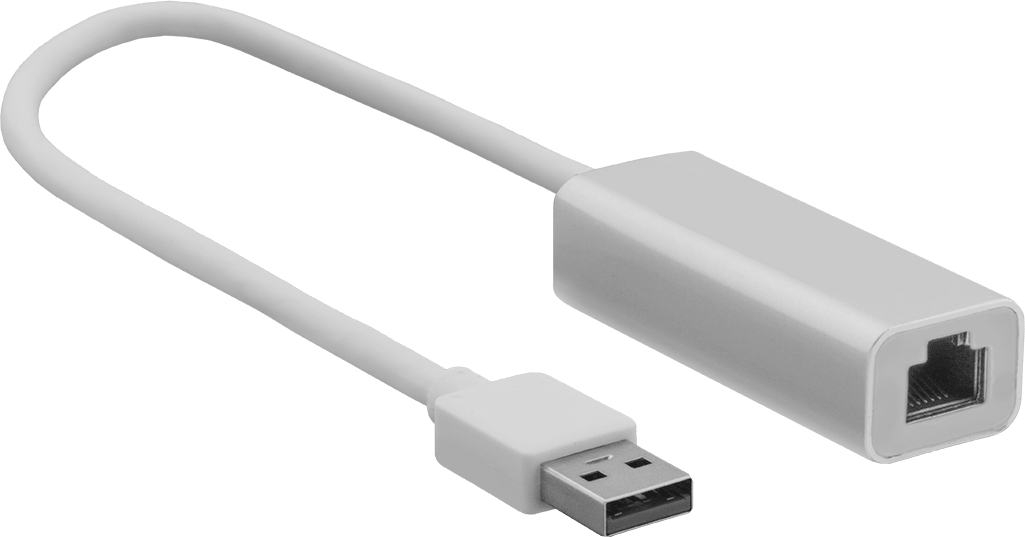 USB Adaptör Kablosu, A Fiş x RJ45 Soket, 1 Fit Uzunluğunda — Adaptör, 1 ft., Korumasız