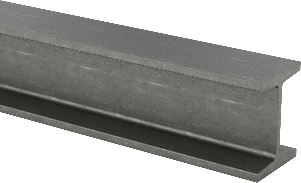 A992 Alaşımlı Çelik I-Kiriş, 3" Yükseklik x 2.330" Dış Genişlik, Anma Numarası S3x5.7