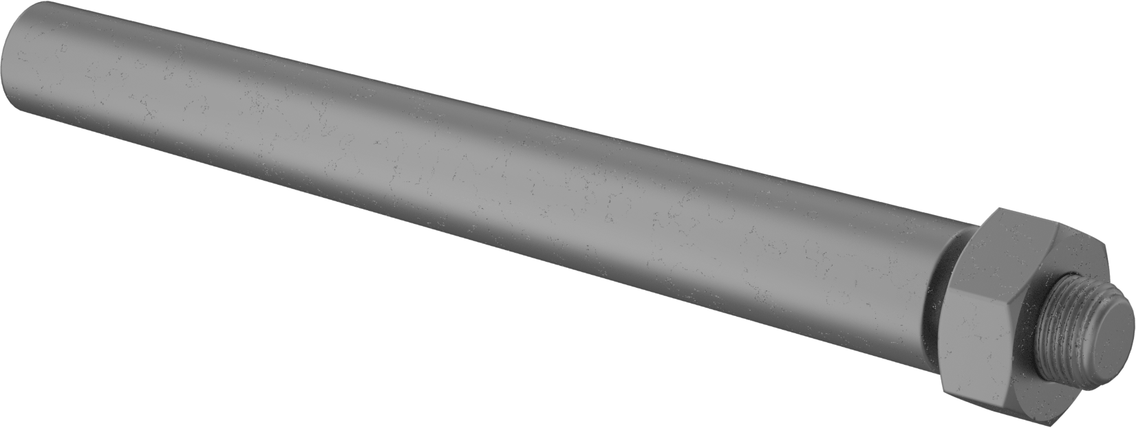 12L14 Karbon Çelik Dişli Konik Pim, 13 Numaralı Pim, 1.239" Büyük Uç Çapı, 10" Uzunluk — 7⁄8"-14, 10", 1.239"