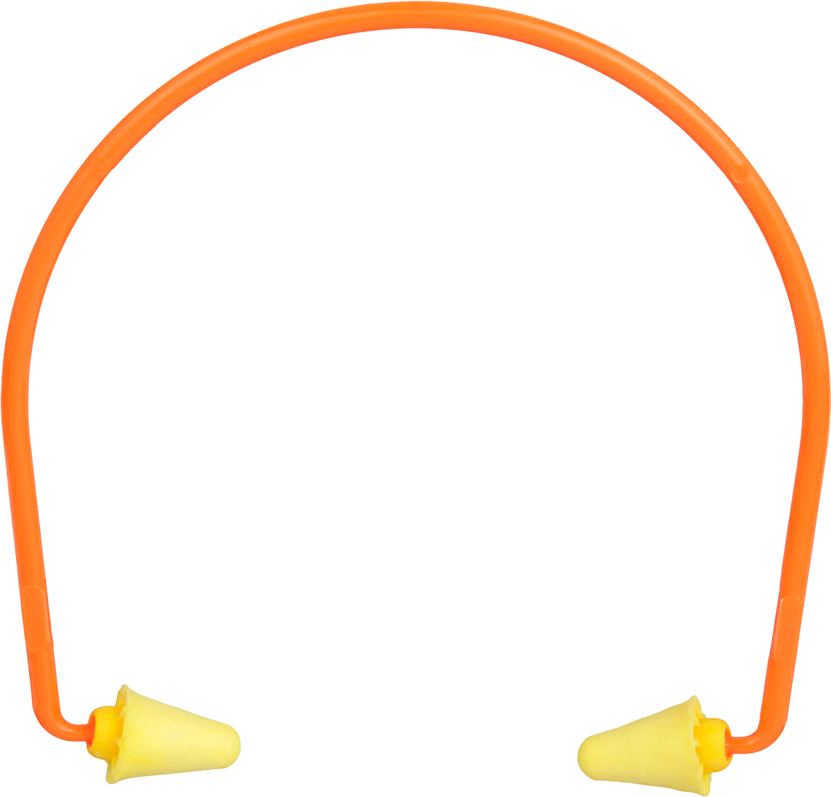 Yeniden Kullanılabilir Kulak Tıkacı, Baş Bandılı, Köpük Konisi, 28 dB NRR, 1 Çift — Konik, Sarı, Foam, Plastic
