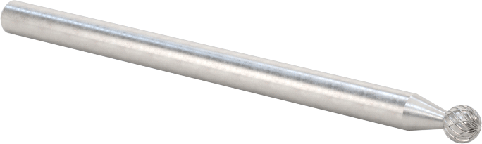 3/32" Çaplı Şaftlı Frez, Bilye, Anma Numarası, SD-61, Çift Kesimli Diş