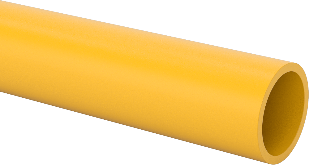 1-5/8" Dış Çaplı Sarı Plastik Çerçeve Rayı — Ray, Plastik, Sarı