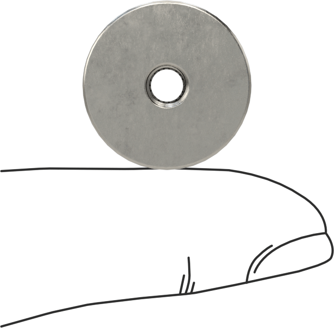 303 Paslanmaz Çelik Tırtıllı Düğme, M5 x 0.8 mm Dişli Delik, 19 mm Baş Çapı