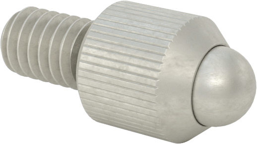 Piston Varyans Göstergeleri için Temas Noktaları, Komparatör için, 3 mm Çap x 1/4" Uzunluk, 4-48 Diş
