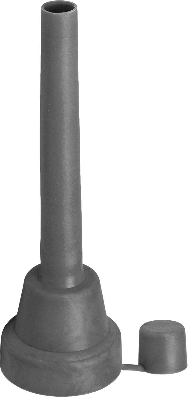 Esnek Dökme Ağzı, Kauçuk, 1/2" Dış Çap x 4" Uzunluklu Ağızlık