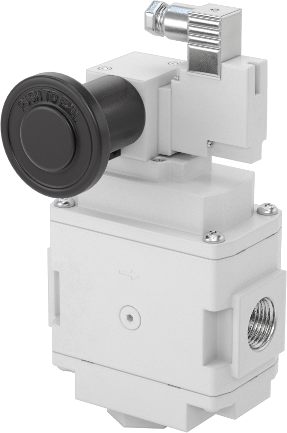 Modüler Sıkıştırılmış Frls için Hava Tahliye Valfi, Yavaş Başlatma, SMC Avl4000 için, 24V DC, 1/2 NPT Dişi