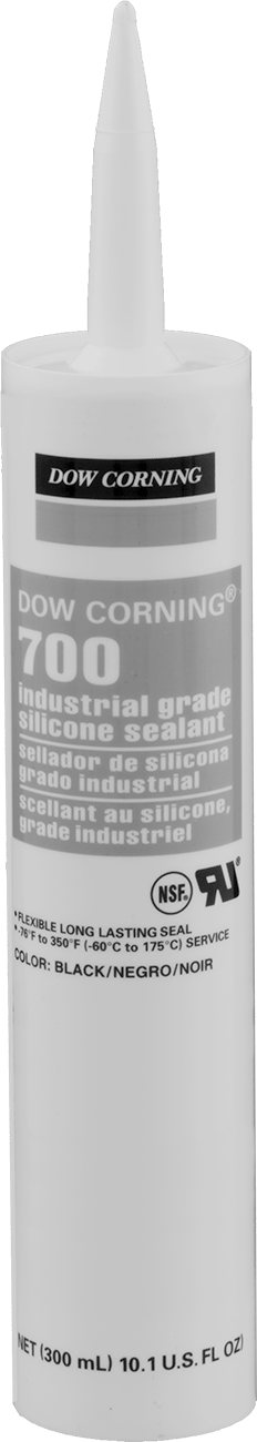 Silikon Sızdırmazlık Maddesi, Dow Corning 700, 10.1 FL. oz. Kartuş — Kartuş, Glass, Metal, Plastic, Metal to Glass, Metal to Plastic, Pla…
