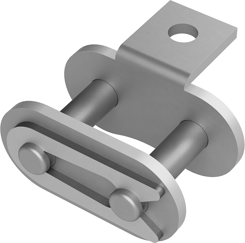 Bağlantı Makaralı Zincir Halkası, ANSI 35 Numaralı Zincir için A-1 Tırnaklı Bağlantı Halkası — 35, Attachment, Standard, Çıkıntı