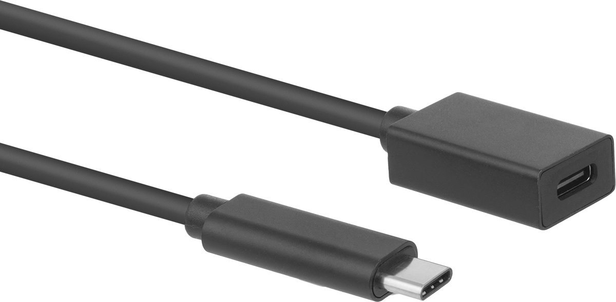 USB Kablosu, USB 3.2 Gen 2 Standardı, C Fiş x C Soket, 1 Fit Uzunluğunda — 1 ft., 3.2 Gen 2, Çift Korumalı