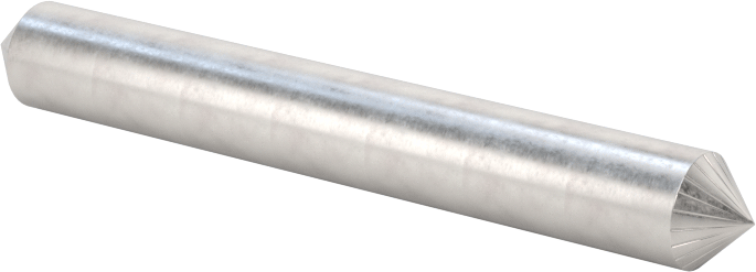 1/4" Çaplı Şaftlı Karbür Freze Ucu, Koni, Anma Numarası Sk-1, Tek Kesimli Diş — Konik, 1⁄4", 1⁄4"