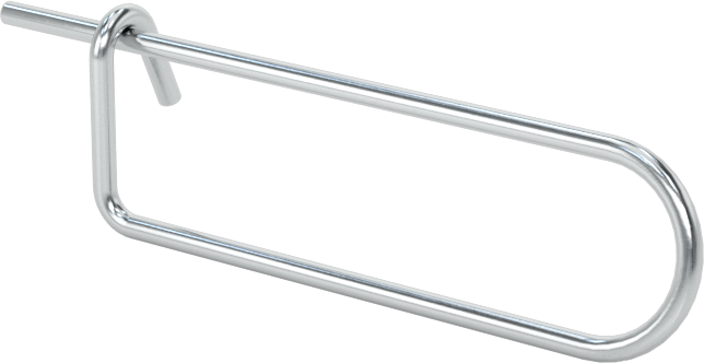 Tel Çıtçıtlı Kopilyalar, Çinko Kaplı Yay Çeliği, 0.047" Tel Çapı, 1-5/8 inç Uzunluk