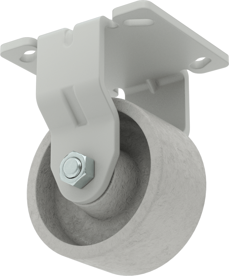 4-1/2" x, 4" Plakalı Yüksek Kapasiteli Mauler Tekerlek, 4 inç Çapında Metal Tekerlekli Sert