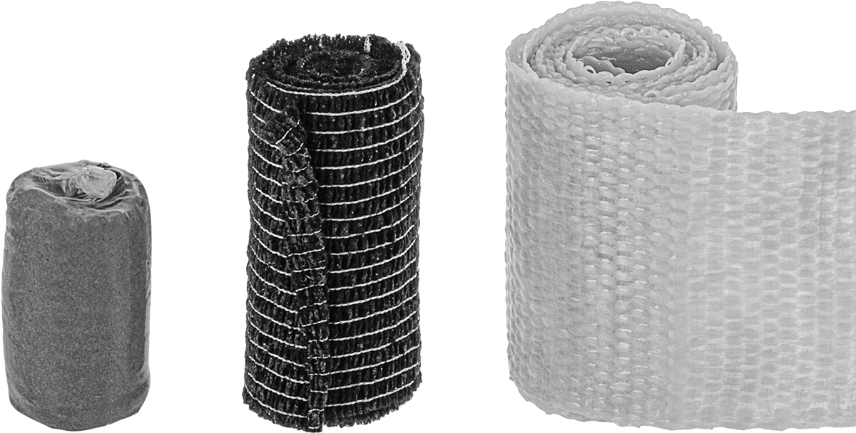 Su ile Etkinleşen Fiberglas Onarım Bandı, Poliüretan Yapıştırıcı, 2 inç Genişlik, 4 Fit Uzunluk — 2", Beyaz, Fiberglass, Fiberglass Fabric