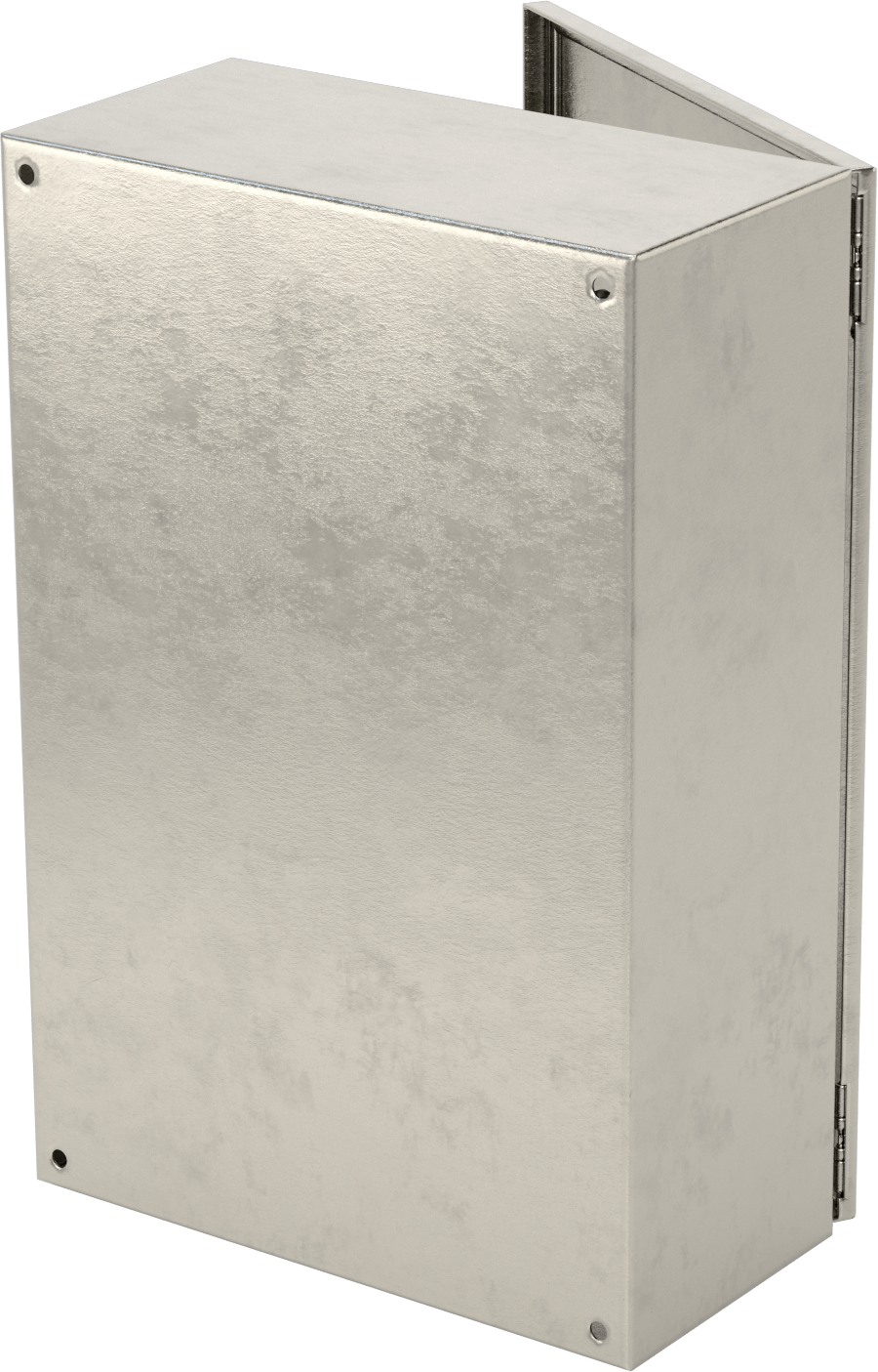 304 Paslanmaz Çelik Su Geçirmez Muhafaza, Menteşeli Kapak ve Tutamak Mandallı, 24" x 16" x 8"