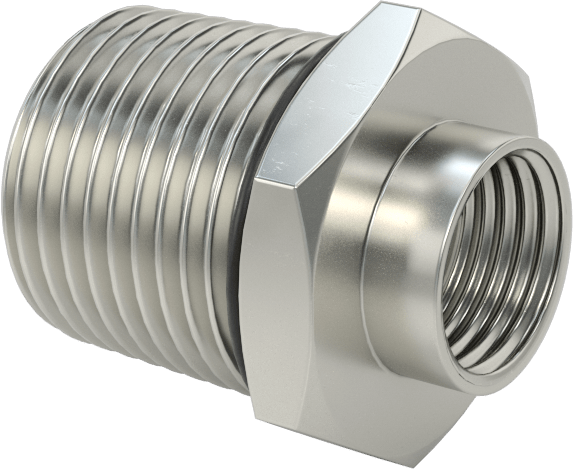 Dişli Adaptör, Nikel Kaplı Pirinç, PG-9 Dişi - 1/2 NPT Erkek — PG-9, NPT, PG, Conduit, Cord Grip, Electrical Box
