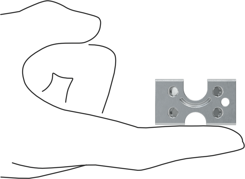 Kolay Takılabilir Halat Kelepçeleri - Kaldırma Amaçlı Değildir, Çinko Kaplı Çelik Çift Kelepçe, 1/4", 5/16" ve 3/8" Çaplı Halat