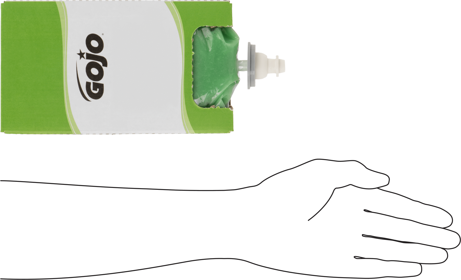 Gojo El Sabunu Kartuşu, Ağır Hizmet Tipi, 67 FL. oz/2000 ml