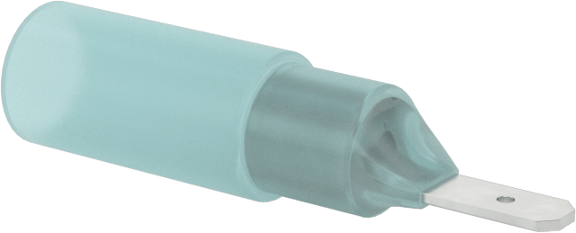 Manşon Yalıtımlı Isıyla Daralan Faston Terminaller, Erkek, 16-14 AWG için, 0.110" Genişlik x 0.020" Kalınlık