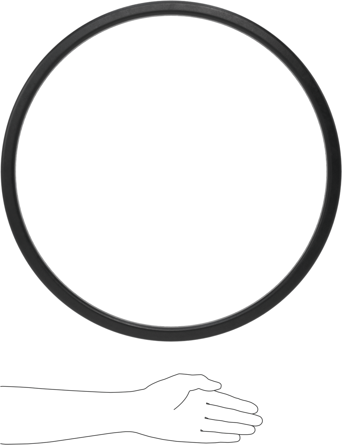 Tank Vagonu Manhole Contaları, Nozul-U Profili için, Buna-N, 20" Manway İç Çapı için