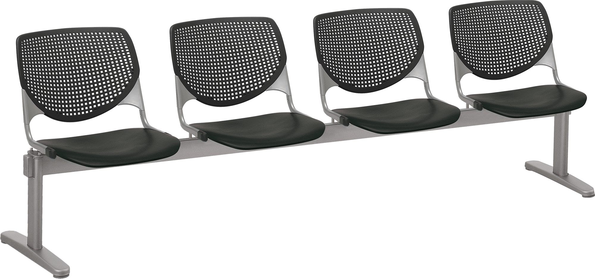 Tezgahlar, 17.5" Yükseklik x 18" Genişlik x 18" Derinlik Siyah Kumaş Koltuk