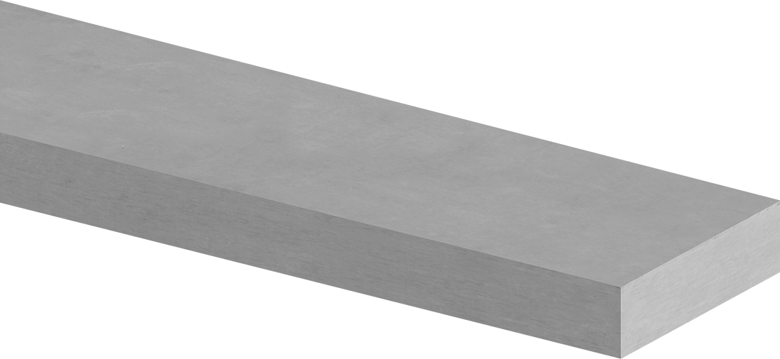 Büyük Boy 4140 Alaşımlı Çelik Çubuk, Sertleştirilmiş, 1/8" Kalınlık, 1/2" Genişlik