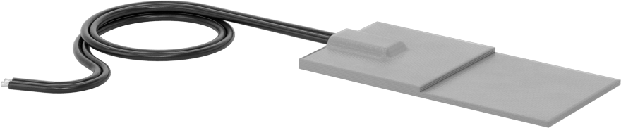 Isı Levhası, Yapışkan arka yüz, 5 W/inç kare, 1" Uzunluk x 2" Toplam Genişlik, 12V DC