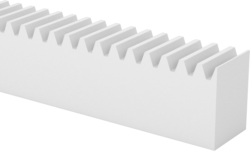 1.5 Modül, 500 mm Uzunluk, 20 Derecelik Basınç Açılı Plastik Dişli için Asetal Kremayer — Kremayer, Acetal, Plastic, Dikdörtgen