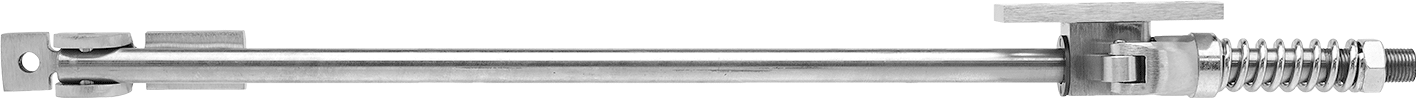 Çerçeveye Monte Kapı Tutacağı, 7/8" Boşluk, 27-1/16" ila 33" Genişlikte Kapı, Mat Bronz Kaplama