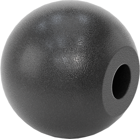 Dişsiz Delik Montajlı Top Düğmeler, 1/4" Dişsiz Delik Çapılı