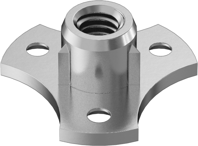 Ahşap için Vidalı Somun, 1/4"-20 Diş Boyutu