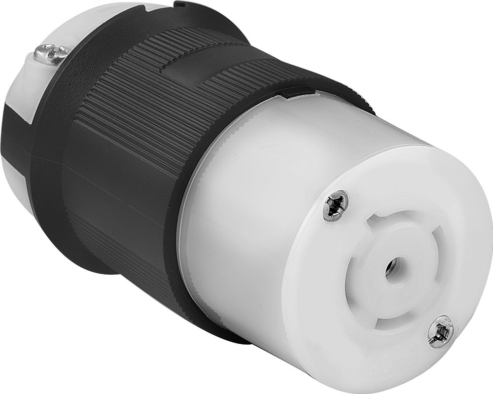 Premium Dönme Kilitli Konektör, Beş yuvalı soket, Topraklanmış, NEMA L21-20 — 120V AC/208V AC, 20A, Dişi