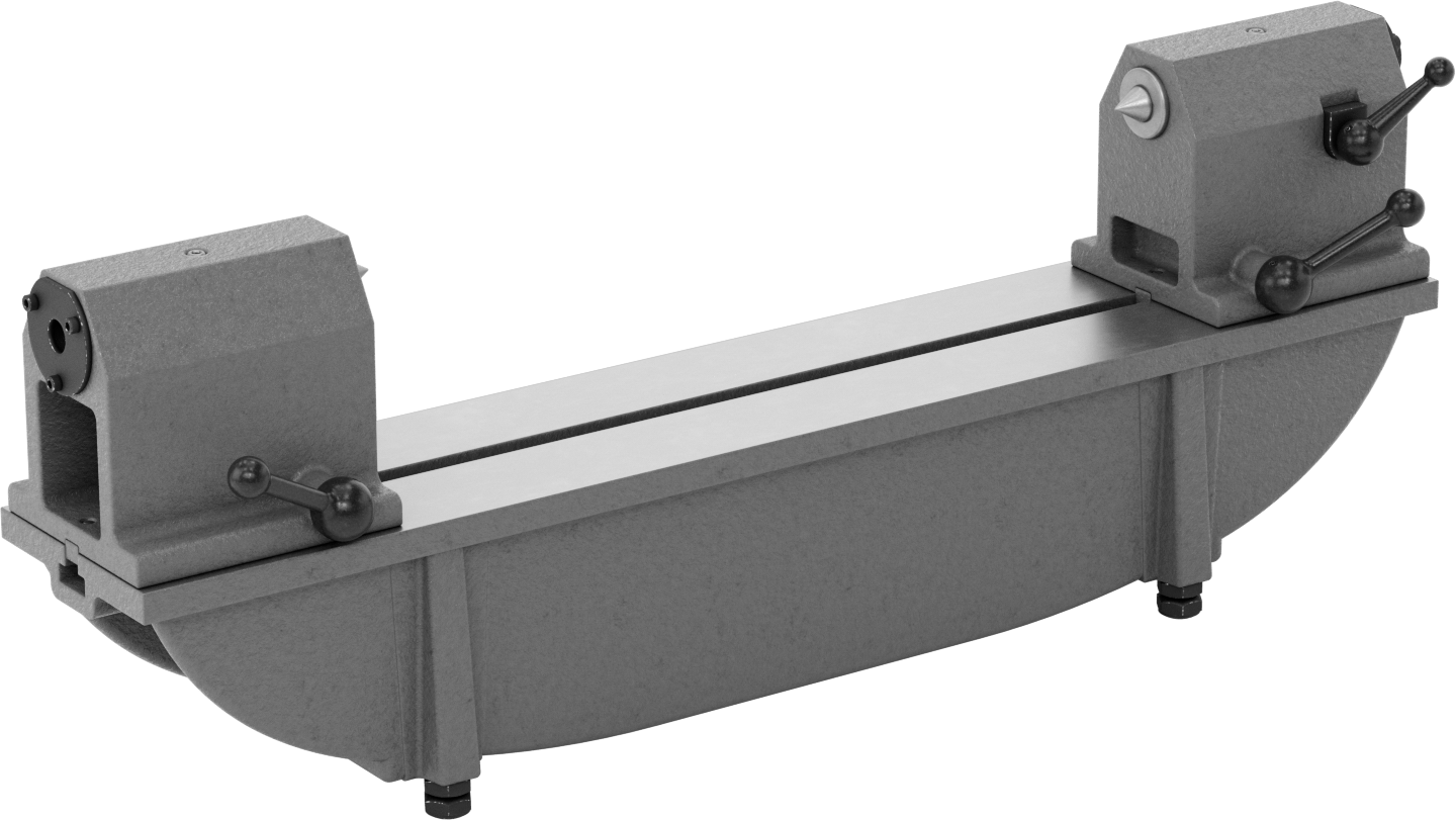 Tezgah Merkezi, 18" uzunluk x 8" çaplı iş parçası için