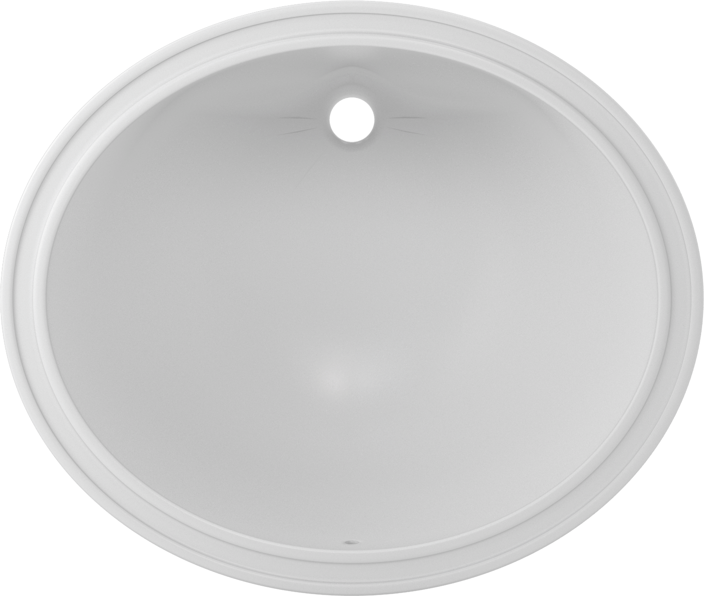 Beyaz Porselen Tezgah Üstü Evye, 19-1/2" Genişlik x 16-1/2" Derinlik x 7-1/2" Yükseklik Toplam
