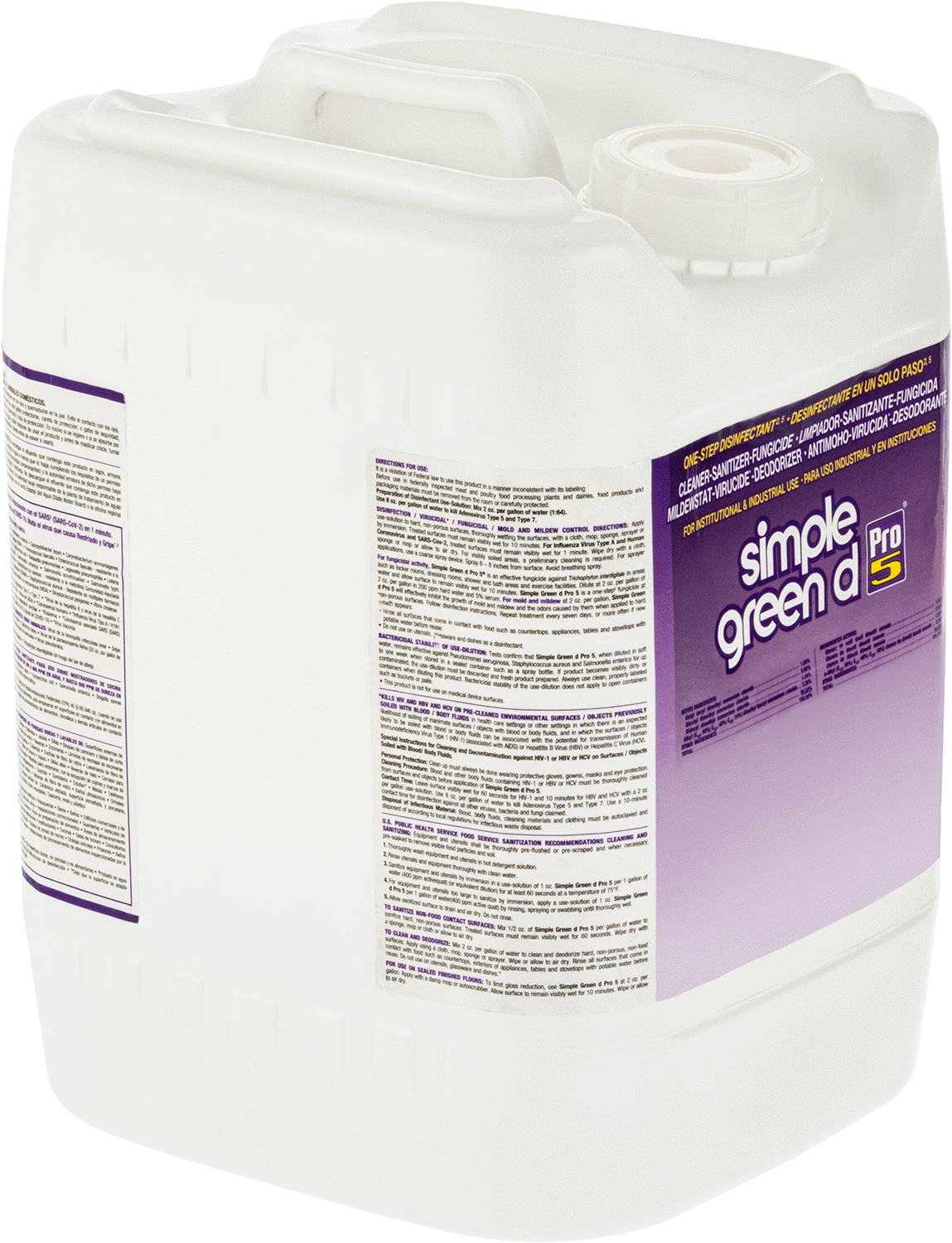 Simple Green Dezenfektan Konsantresi, 5 Galonluk Sürahi, NSF Kayıtlı D2 — Sürahi, Dezenfektan, Kir, Kokular, Virüsler, Bakteriler, Kalıp,…