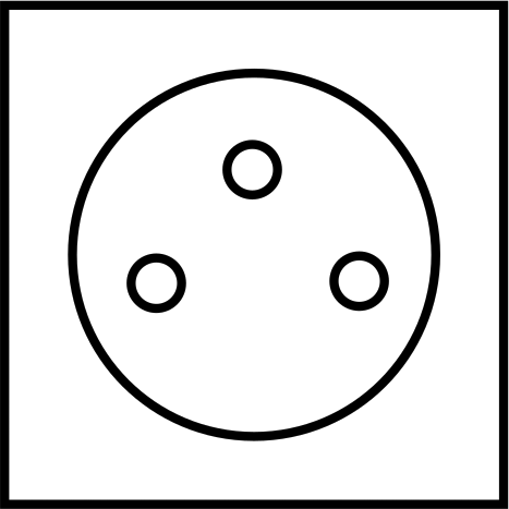 A-Code, 3-Pole Socket