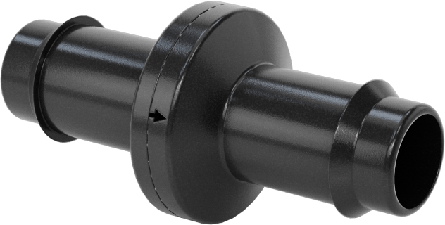 Çekvalf, Yüksek Çevrimli, Naylon Gövde, 3/8" Boru İç Çapı için, Maksimum 15 PSI