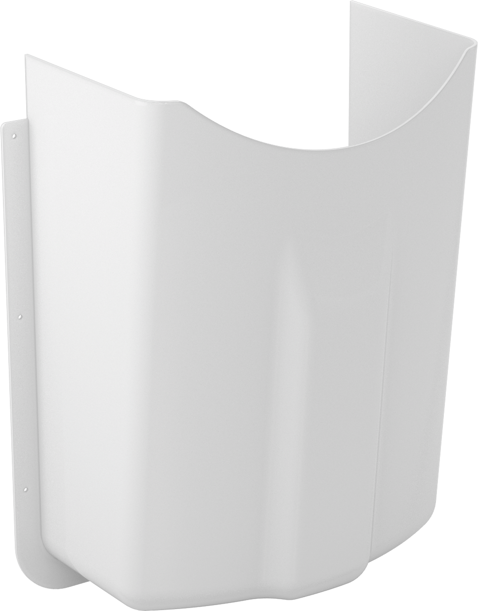 Lavabo Borusu Kapağı — Polikarbonat, Beyaz