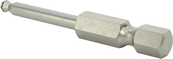 Küresel Uçlu Vida Tutucu Altıgen Uç, 1/4" Altıgen Şaft, 3 mm Altıgen Boyut
