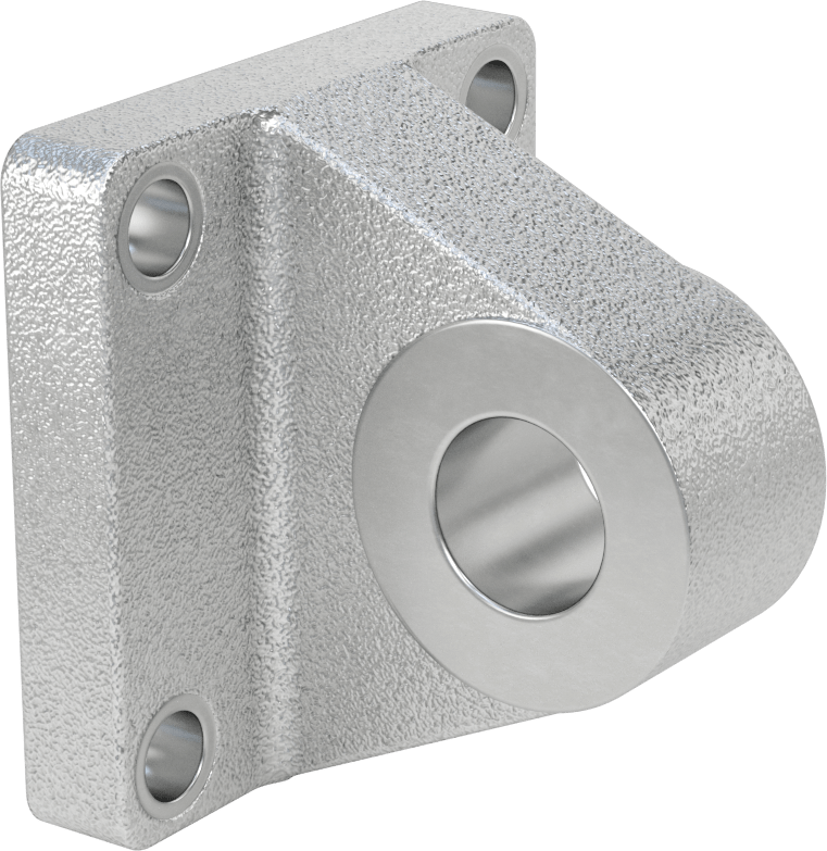 1 3/8" Pim Çaplı Hidrolik Silindir için Demir Pivot Braketi — Demir, 3 13⁄16", 5"