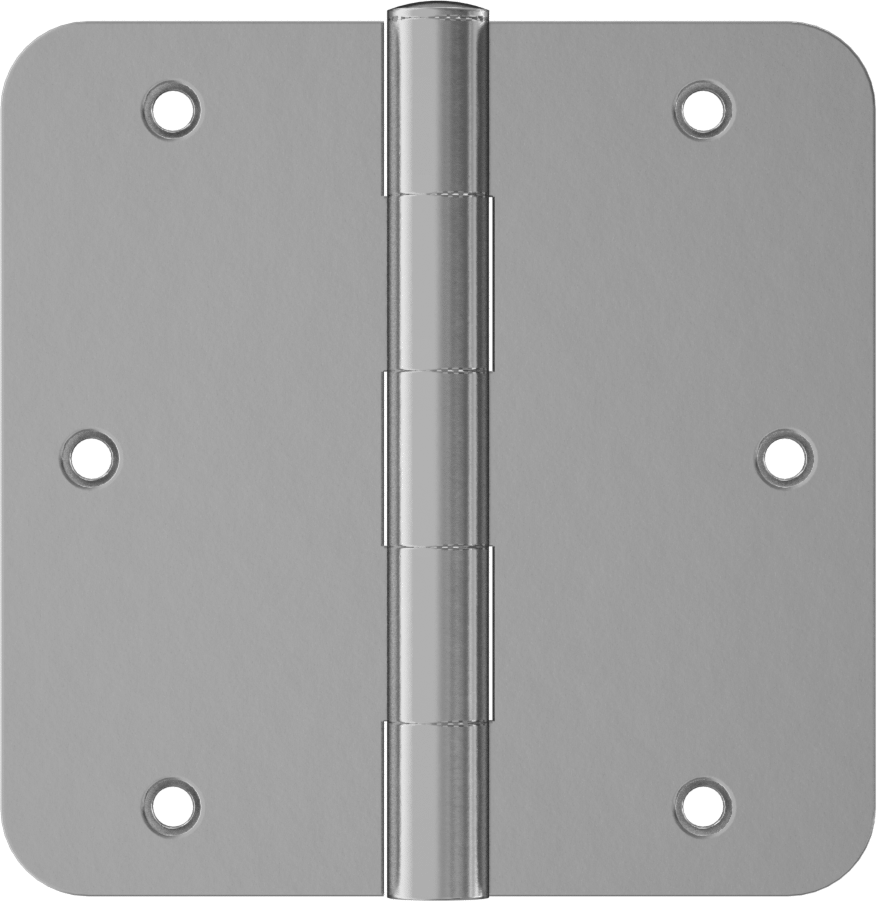 Delikli Gömme Montaj Menteşesi, Çıkarılabilir Pim, Yuvarlak, 304 Paslanmaz Çelik, 3.5" x 1.75" Kapı Kanadı — Delikli, 3 1⁄2", Yuvarlak