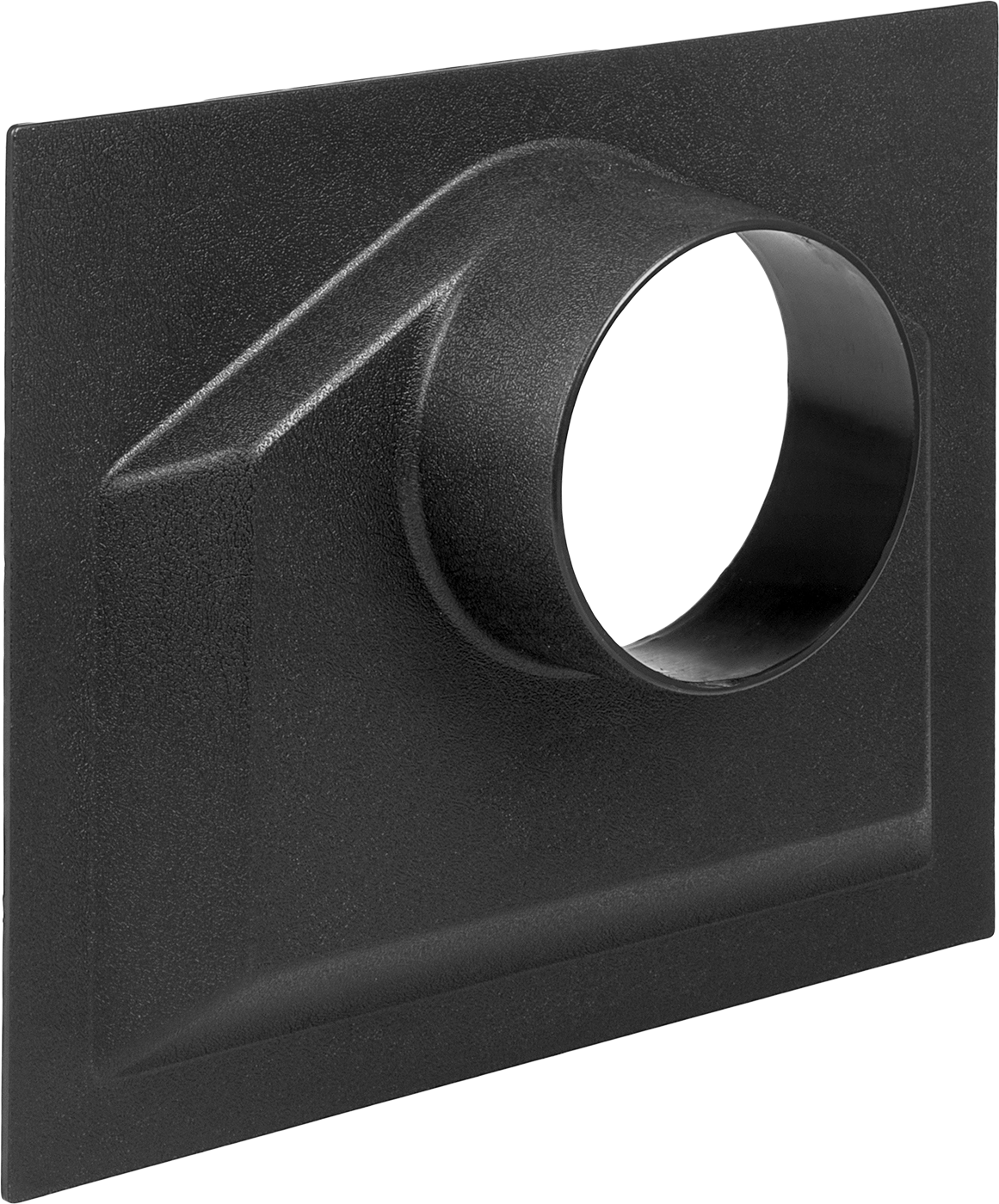 Toz Toplayıcı Kanal Sistemi için 4" Çıkış Dış Çap x 10-1/4" Uzunlukta Toz Başlığı — Plastik